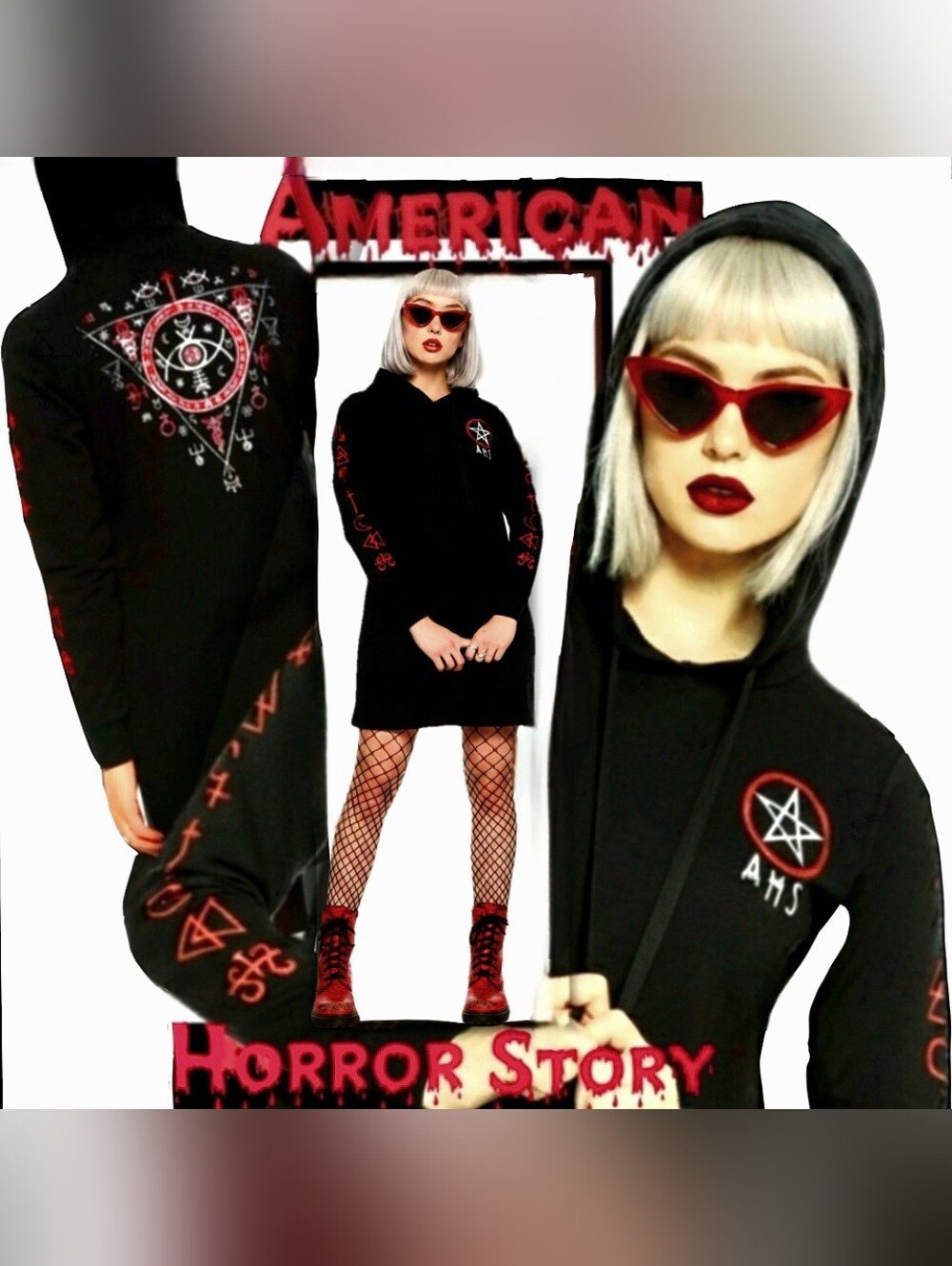 AHS coven occult graphics I'm the next supreme witch sweater dress 2X NWOT